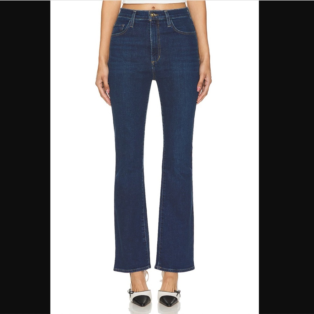 Favorite Daughter The Valentina Boot High Rise Blue Jeans